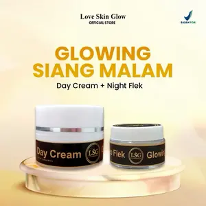 LSG SIANG MALAM PAKET GLOWING LSG SALEP FLEK DAN DAY CREAM SIANG MALAM LSG BEAUTY FLEK BINTIK HITAM!!