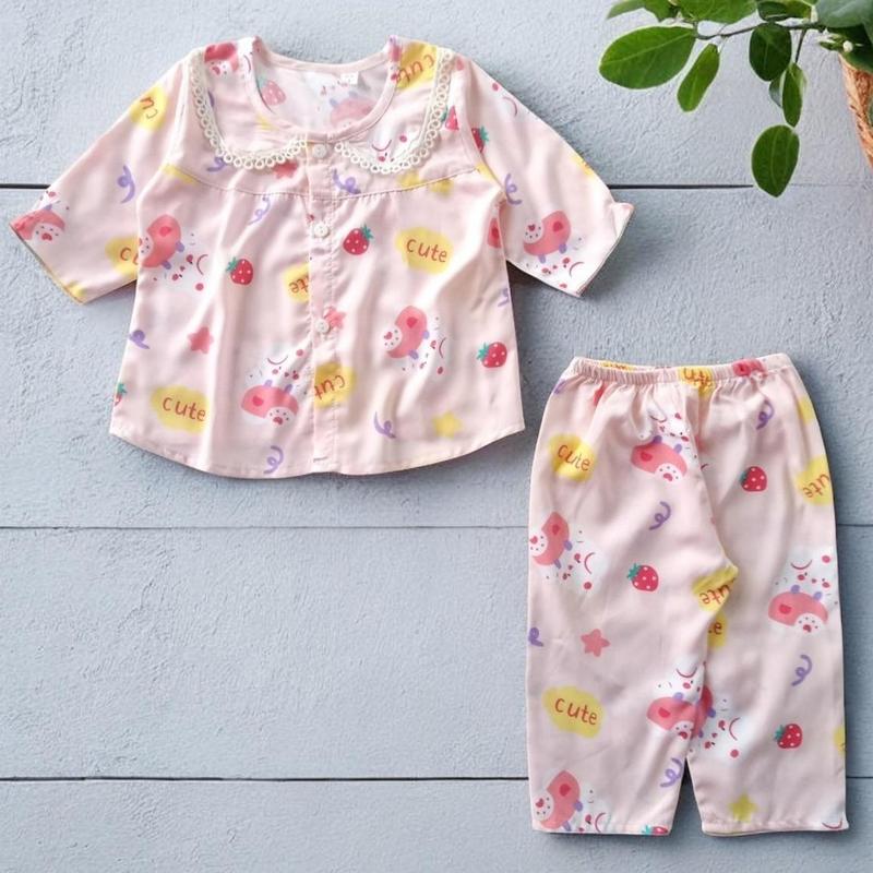 S A L E đồ ngủ pijama cho bé gái 11-25kg số 5-12 quần áo ngủ cho bé gái tay dài quần dài chất vải tole 2 da loại 1 bộ lanh cho bé gái 
