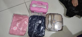 Product Review of LUNCH BOX 3 & 4 SEKAT FREE SPORK I LUNCH BOX BPA FREE I KOTAK BEKAL DENGAN SEKAT from D**i 0