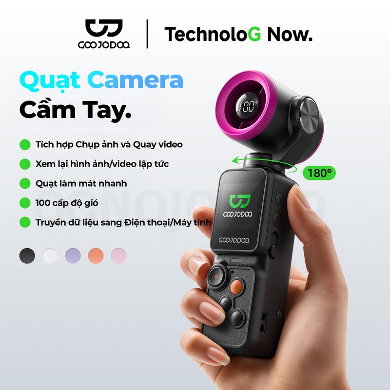 QUẠT CAMERA CẦM TAY TẶNG KÈM THẺ NHỚ , TÍCH HỢP CHỤP ẢNH VÀ QUAY VIDEO, 100 CẤP…