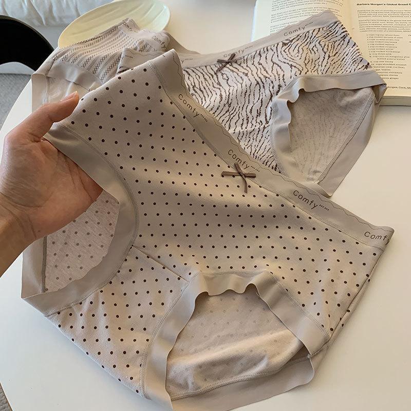 (Có Set 5) Set 10 Quần Lót Nữ Cotton Thun Họa Tiết Vintage, Co Giãn Thoải Mái, Quần Chíp Nữ Đẹp Da Báo