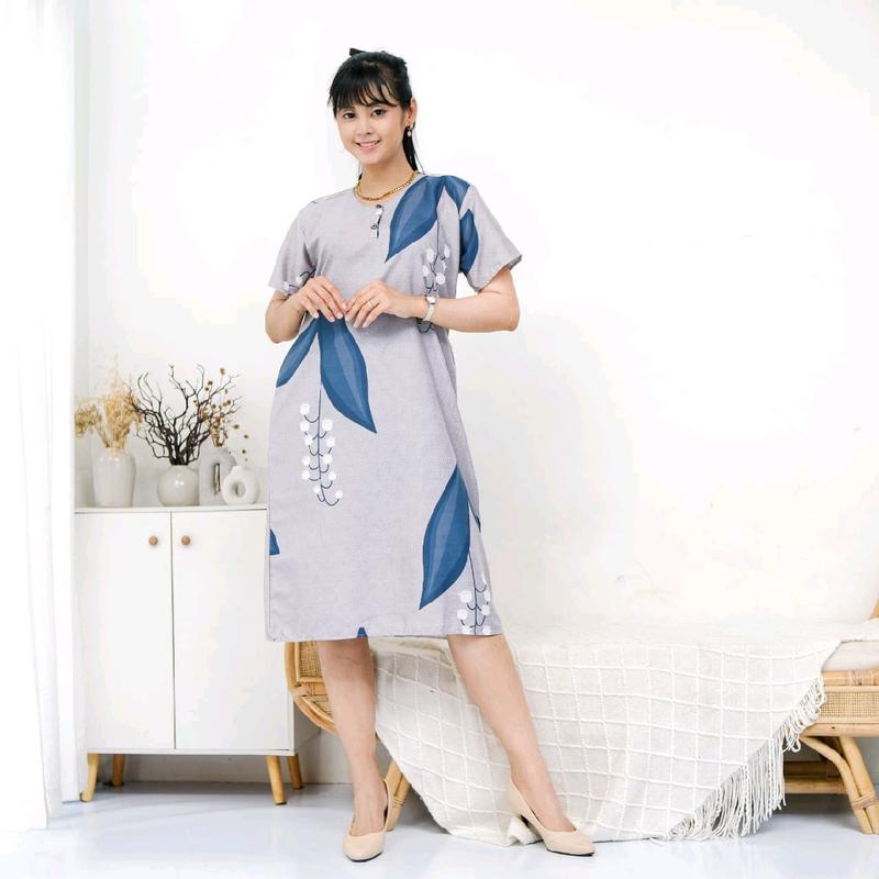 DASTER MECCA STANDAR DAN JUMBO BAHAN POLY RAYON Wanita Pendek 1