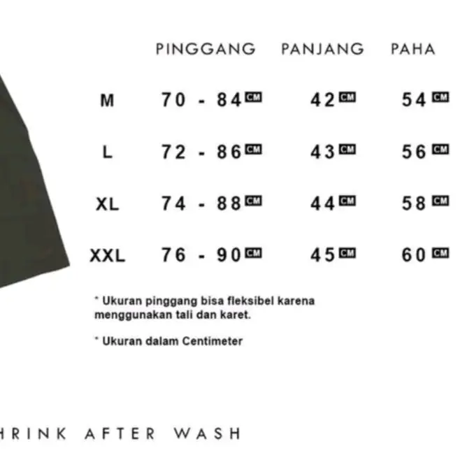 Napparel celana cargo pendek JUSTICE /shoprt fleece hitam 4