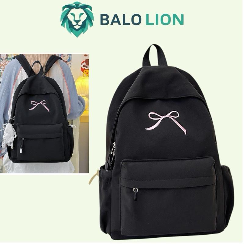  Balo đi học dễ thương đeo vai đi học. Vải bố chống nước đựng tập sách - Thiết kế trẻ trung năng động và hiện đại - Có ngăn đựng nước - Xuất xứ Việt Nam 