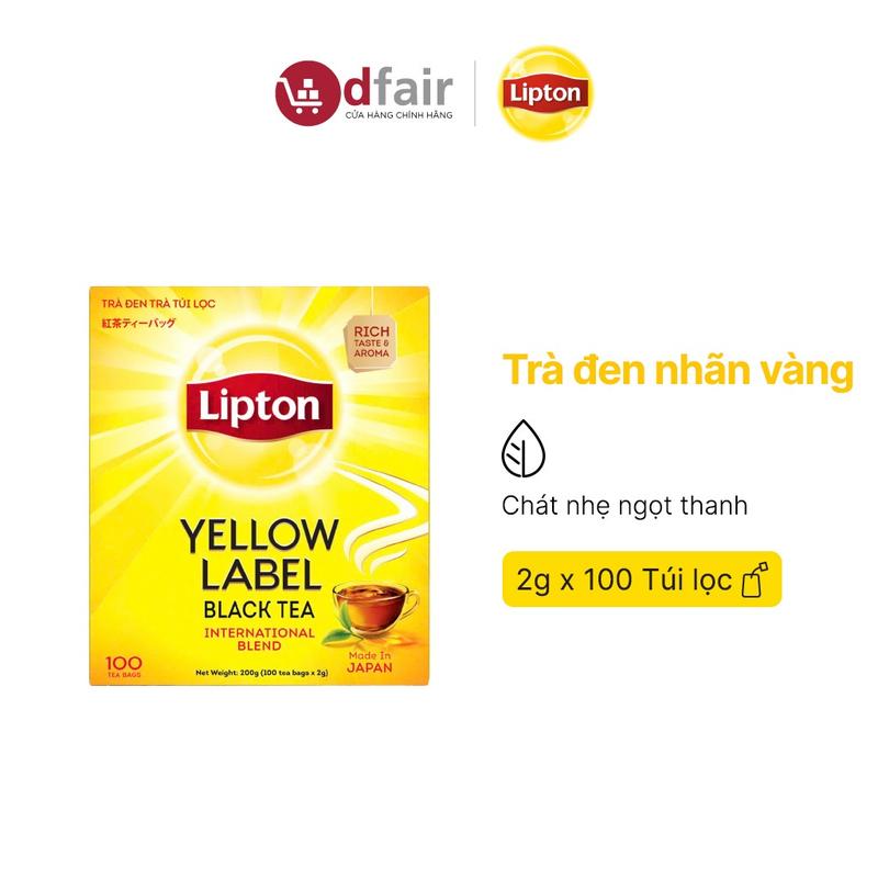 LIPTON Trà Đen Nhãn Vàng Túi Lọc