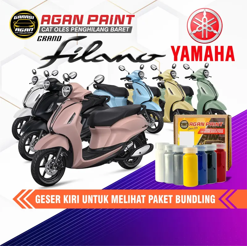 Cat Penghilang Baret FILANO Cat Oles Motor Yamaha New Grand Filano Cat Original Pabrik GARASI AGAN Car Kendaraan Paint 0