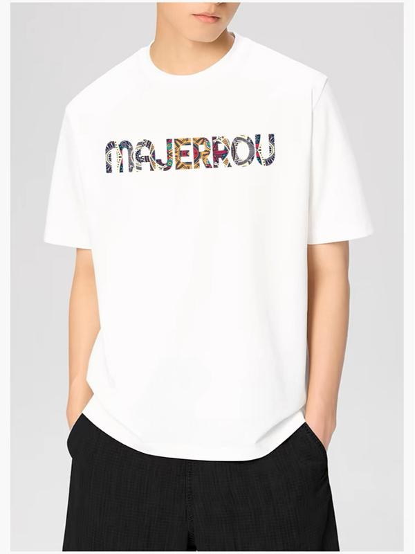 MAJERROU Pria Distro Kaos Pria Lengan Pendek Katun Adem Baju Tshirt Dewasa Basic Combed Distro CH2401 Oblong Polos Cowok 5