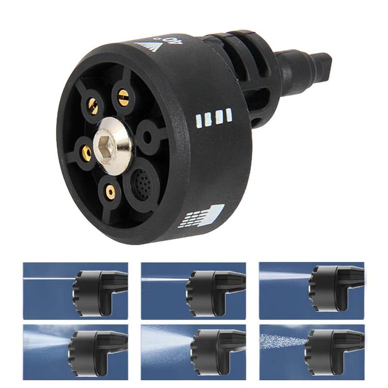 Đầu phun rửa xe chạy bằng pin lithium không dây 6 trong 1 với cần kéo dài, đầu…