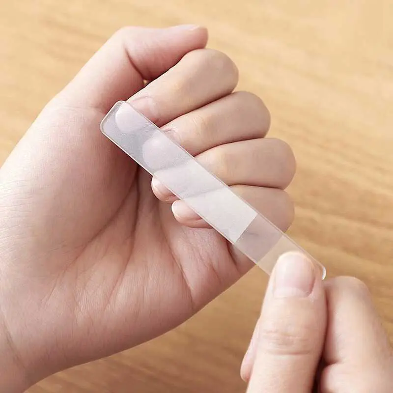 10Pc - Kikir Amplas Kuku Transparan Gosokan Penghalus Pengkilap Perawatan Kuku Jari Tangan Cewek Wanita Alat Menipedi Nail Art Premium 0