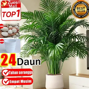 New 【NEW2025】DAUN PALEM PLASTIK DAN POT 85CM DAUN PALEM JUMBODAUN ARTIFICIAL DAN PALSU DAUN PLASTIK DEKORASI TANAMAN HIAS MURAH portabel 73/90/100cm Terlaris | Hot Item