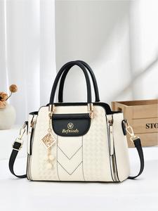 上品でスタイリッシュな大容量ママバッグ。ファッショナブルで多用途、女性用の高級ハンドバッグ兼ボディバッグ（シングルショルダー）です。