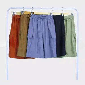 [OBRAL] 5 PCS CELANA KULOT CARGO 7/8 MAT KNIT HORNET PREMIUM UKURAN JUMBO | CELANA PENDEK WANITA HARIAN TERKARIS