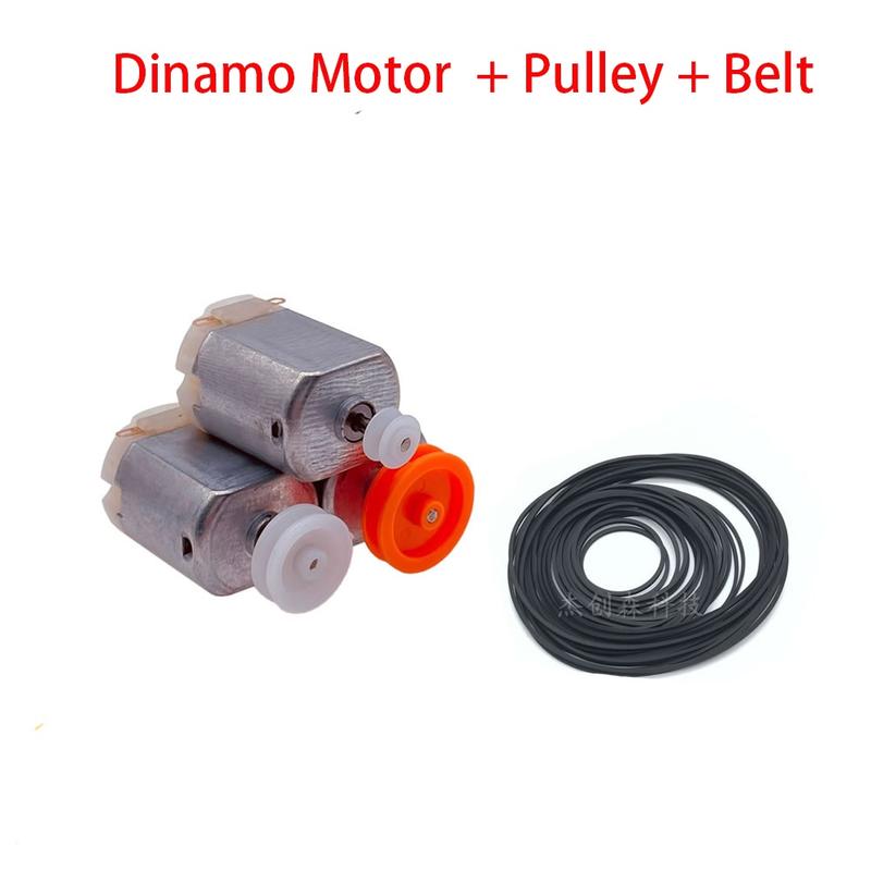 NEW Dinamo Motor plus PULLEY and BELT Shaft 2mm (130VX) 0
