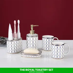 Set Peralatan Kamar Mandi Accessories Hampers / The Royal Toiletry EB Home 3522