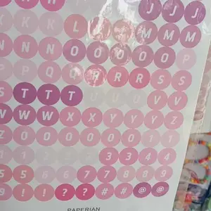 BISA COD 6158 Stiker Huruf Deco Alphabet / Notebook Cute Sticker Foto Paper Scrapbook Stationery