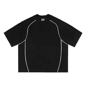 HLPD Weirdworld Kaos Tshirt Boxy Oversize Pecah Pola - Cirs Polos Black COTTON 24S