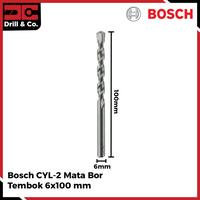 Gambar Bosch CYL-2 Masonry Mata Bor Beton 6 mm (118) dari Drill&Co Kota Administrasi Jakarta Barat 1 Tokopedia
