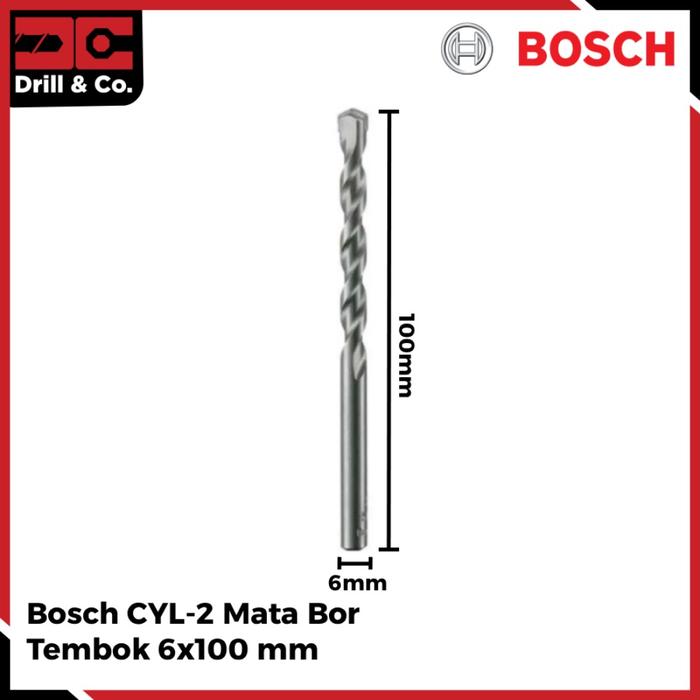 Gambar Bosch CYL-2 Masonry Mata Bor Beton 6 mm (118) dari Drill&Co Kota Administrasi Jakarta Barat Tokopedia