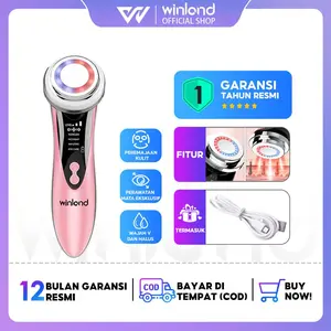 [COD]Facial Iron Massage Skin Care Anti-Aging Massager 4-in-1 Hot and Cold Slimming Cleanser Multifunctional Manufacturer Warranty Electric Cleanser Red Compact Electric Cleanser Firming Mengencangkan Facial Wajah Elektrik Merah Perawatan Cleaning