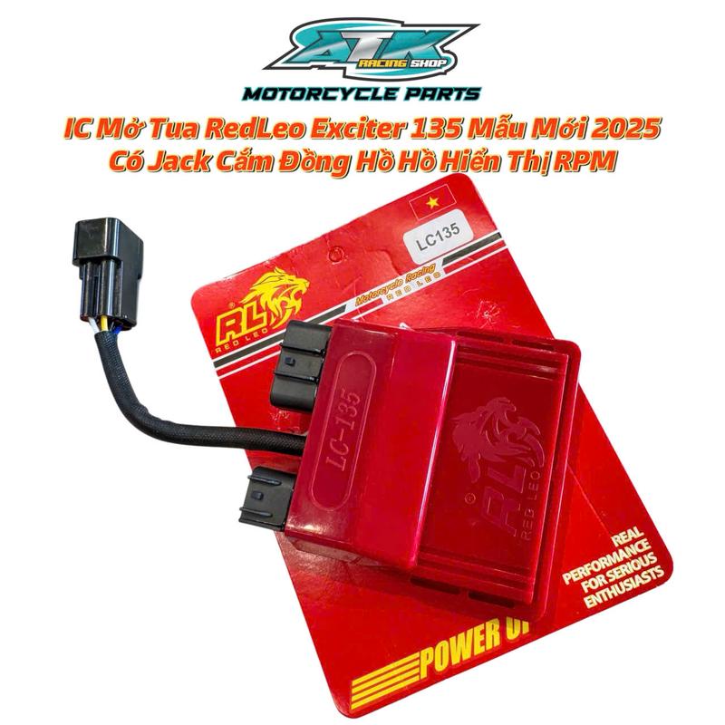 IC Mở Tua RedLeo Dành Cho Xe Exciter 135 Mẫu Mới Thông Minh Có Jack Kết Nồi Đồng Hồ Đo RPM.Phụ Kiện