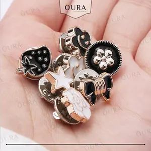 Mini Bross Set 10 Pcs Pin Kancing Baju Hijab Celana Klip Kecil Aksesoris Fashion Wanita Korean Style