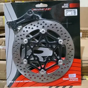 Piringan Cakaram Depan Ride it Beat Vario Scoopy Genio Original Ride it Lobang Disc 4 Original Rid eit Piringan + Breket 260mm Cakram