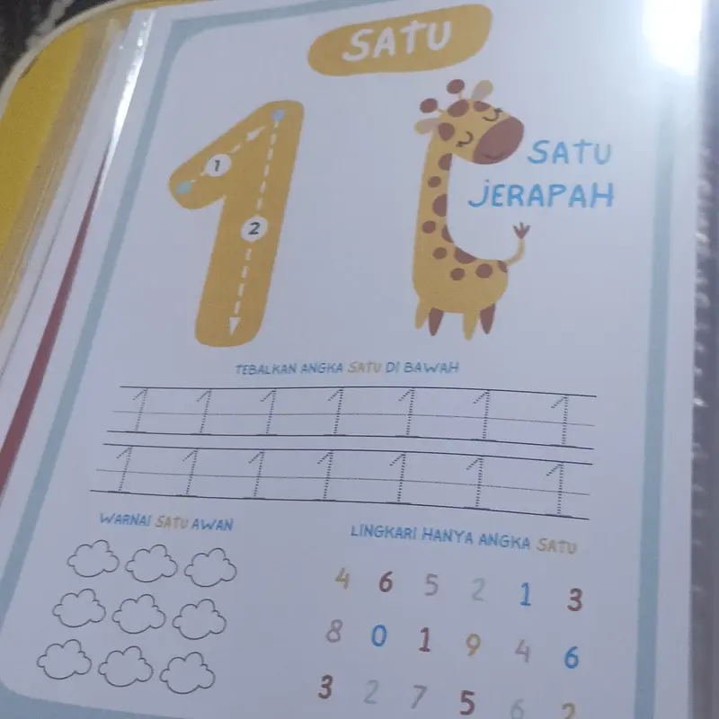 Buku Belajar Anak Menulis Huruf dan Angka umur 3 tahun, Buku Belajar Anak Menulis Alfabet, Worksheet Anak 2 Tahun Pertamaku, Buku Edukasi Anak 4 tahun TK PAUD Bisa Dihapus Wipe And Clean Activity 7