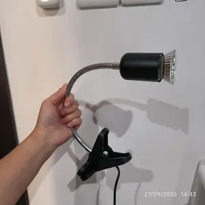 FITTING KERAMIK REPTILE LAMPU JEPIT DIMMER UVA UVB FITING PANJANG REPTIL KURA SULCATA