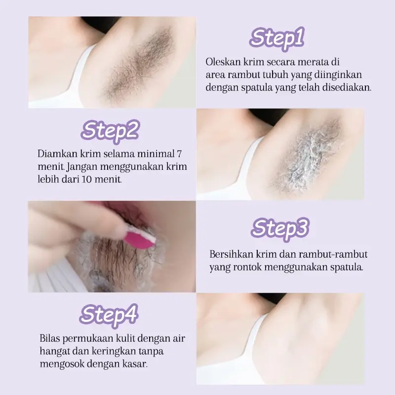 【Beli 5 Gratis 5 】【Halal】Depilatory Cream untuk Perawatan Kulit krim bulu ketiak pencabut bulu ketiak hair wax removal Perontok Waxing 3
