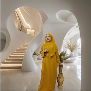 Set Jubah Raudhah Tudung Bidang 50 untuk Wanita