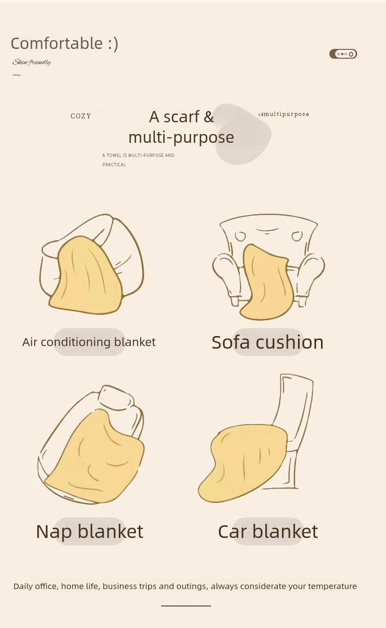 Warna murni Sofa Selimut Sofa Penutup Sarung Pelindung Sofa Antiselip  Selimut Sofa 1 2 3 4 Seater Sofa Blanket 3