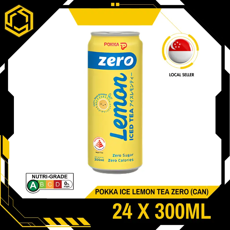 POKKA Ice Lemon Tea ZERO 300ML X 24 (CAN)