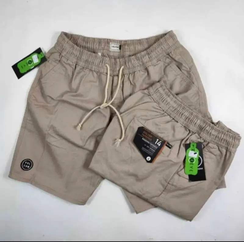 Paket 2 PCS CELANA BROADSHORT PRIA PREMIUM KATUN TWILL MELAR SURFING SANTAI Pendek Distro Chino Casual Stretch Karet Kancing Dewasa 2