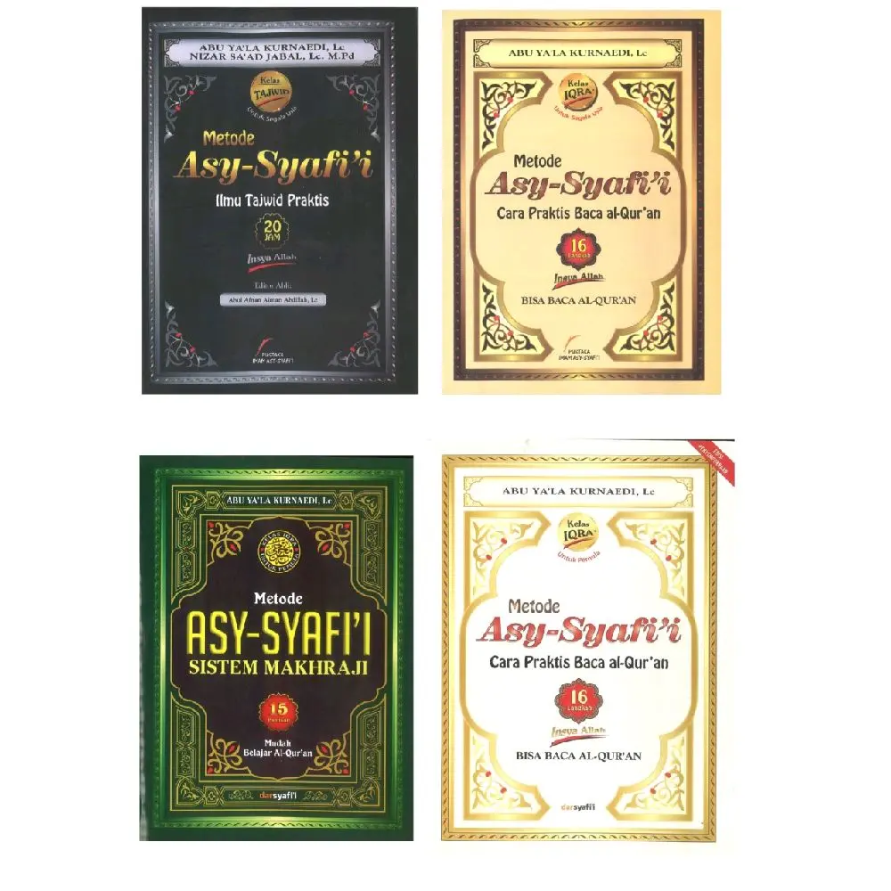 buku Metode Asy Syafii Ilmu Tajwid Praktis Belajar Tajwid dan baca Alquran Untuk Pemula lengkap al quran