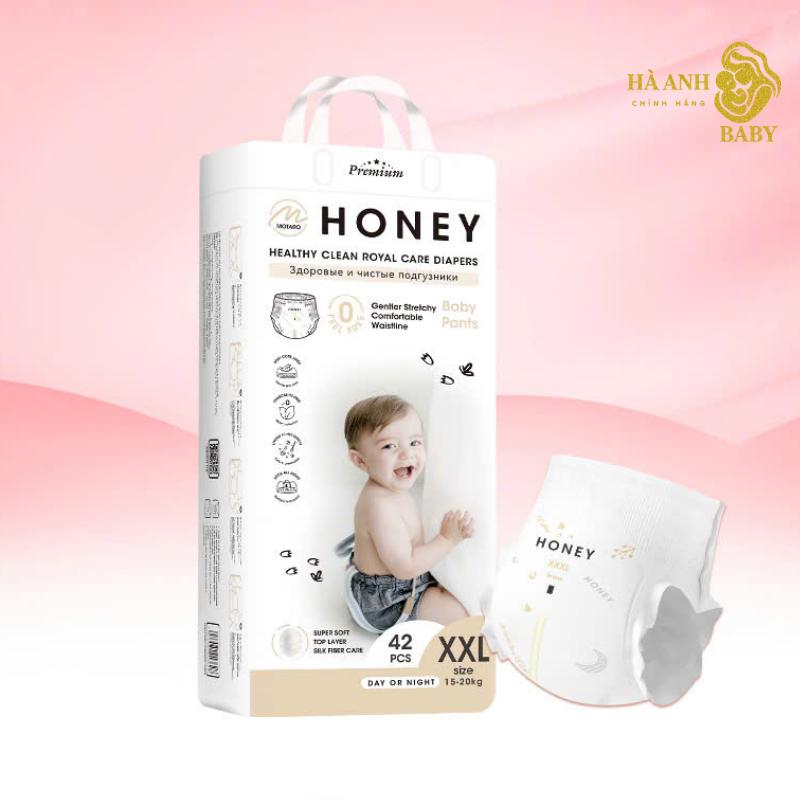 COMBO 2 BỊCH Tã Bỉm Dán Quần HONEY PREMIUM Siêu Mềm Mại, Thấm Hút Tốt