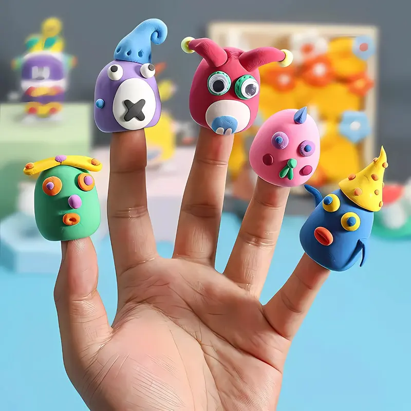 Vlimberry 24Pcs Warna Mainan Clay Polymerr Mainan Anak Slime Edukasi Dough Colour Play Permainan Squishy Toys 6