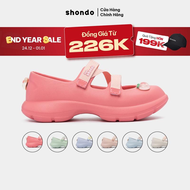  Giày Ballet Sneaker Bé Gái Little Dreamie Shondo Nhiều Màu 