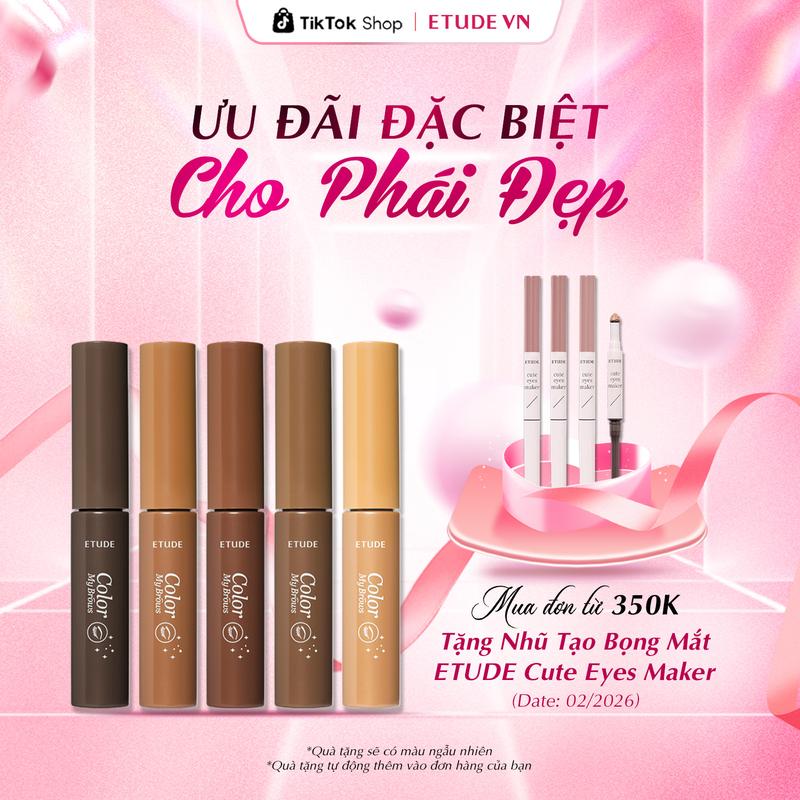 Mascara Chân Mày ETUDE Color My Brows 5 Màu Chuốt Mày Nữ