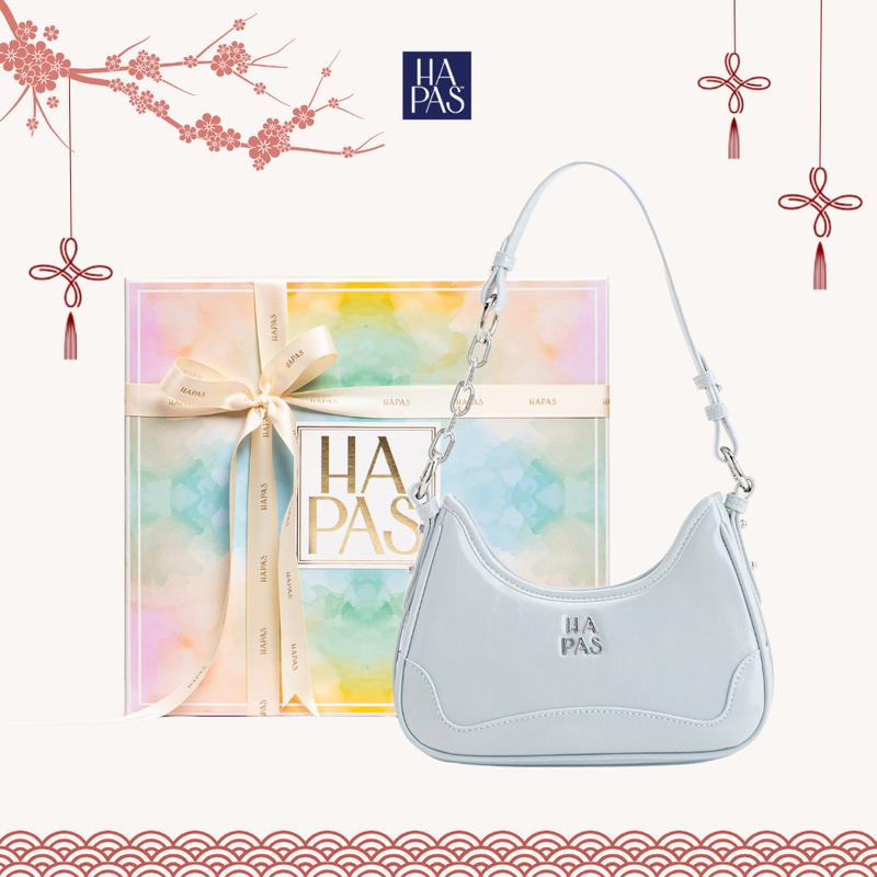 Túi Xách Nữ Đeo Vai Quai Xích Lea Chain Size 23 HAPAS - TDV240989 Bag Da Đeo Chéo