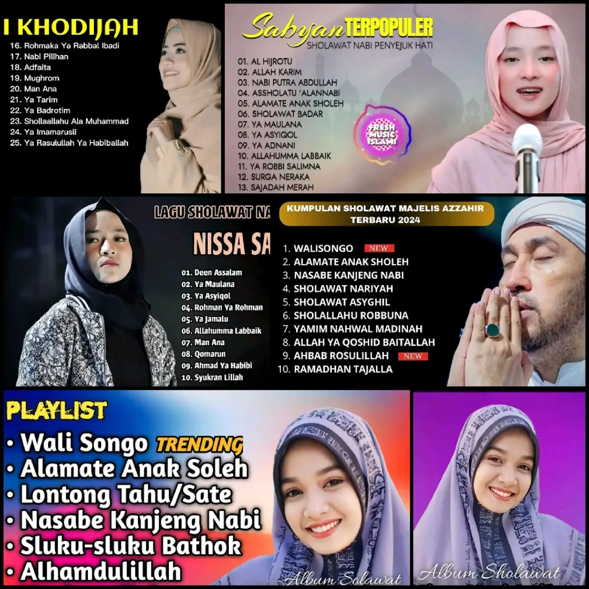 Flashdisk MP3/MP4 Qosidah Sholawat Terbaik 2024
