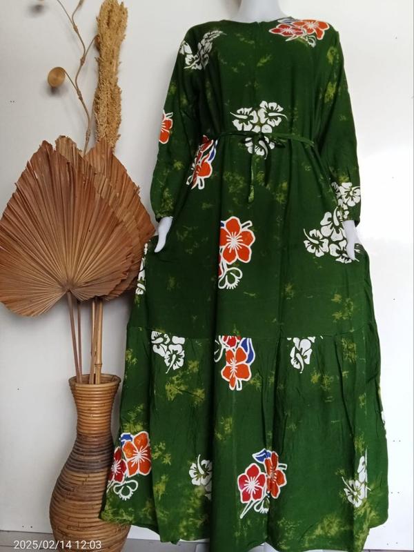 Longdress Sunan Standar | Bisa COD | Long Dress Muslim Daster Kekinian Remaja Busui Cap Pekalongan Premium Kain Nyaman Panjang Rayon Motif Wanita 3