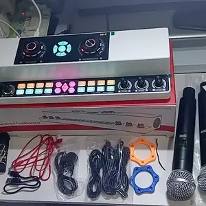 SoundCard Speaker All In One Sound Card Audio Microphone Karaoke KTV