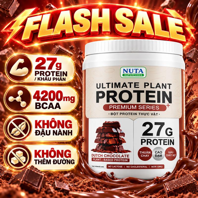 Bột Protein Thực Vật Thuần Chay Cao Đạm