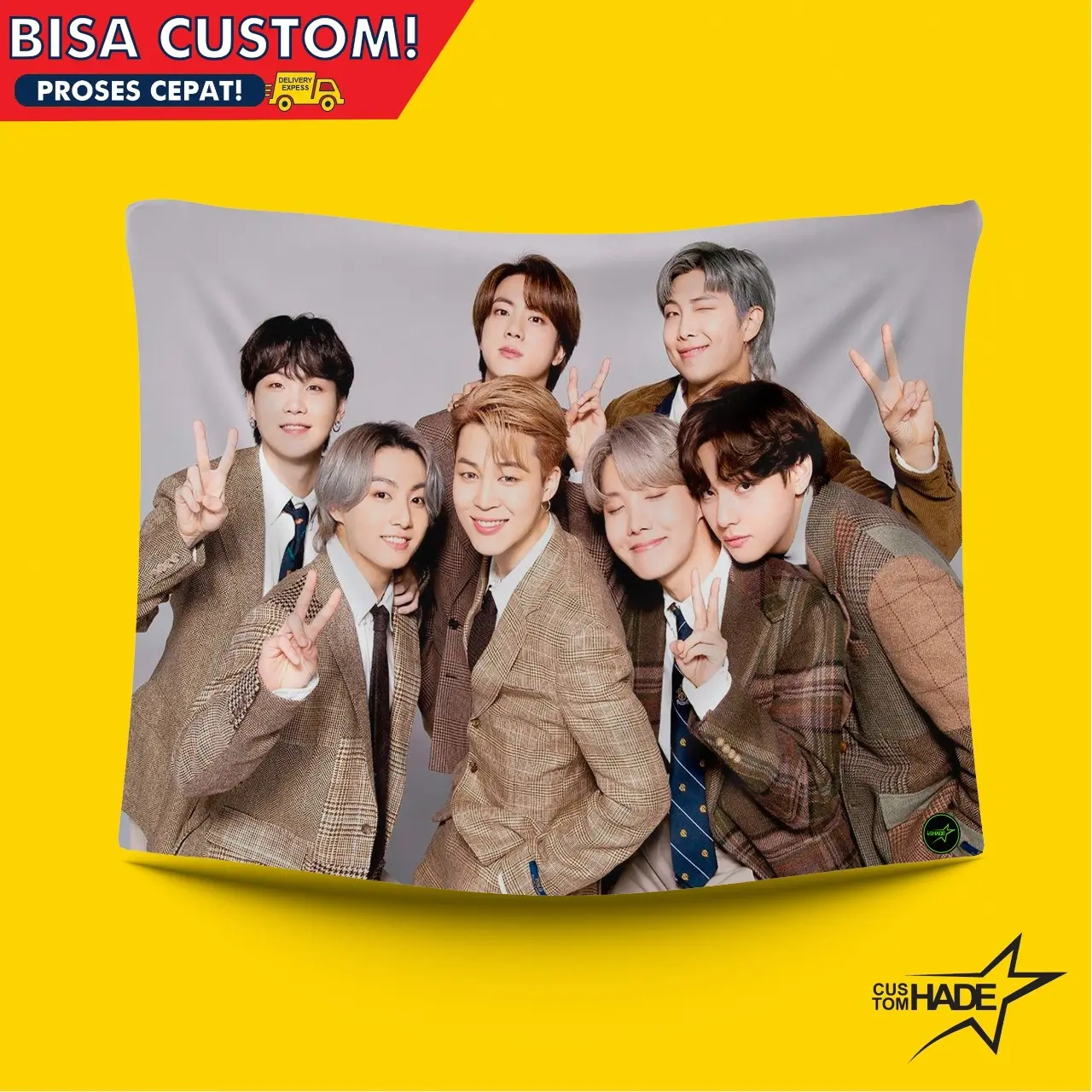 Selimut BTS TYPE 2 Untuk Kado Hadiah Teman