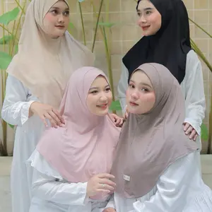 SYAFIRA BERGO - Raqeesha Hijab Bergo Instan Size M Kaos Rayon kerudung wanita