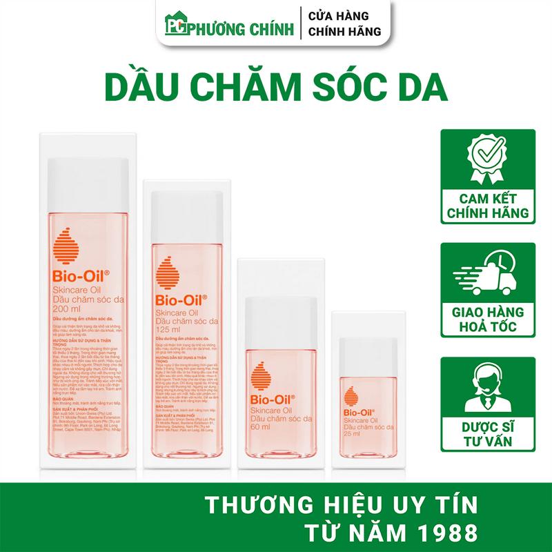 Dầu Rạn Da Bio Oil Giúp Dưỡng Ẩm Chăm Sóc Vết Rạn & Làm Đều Màu Da 25ml 60ml 125ml 200ml