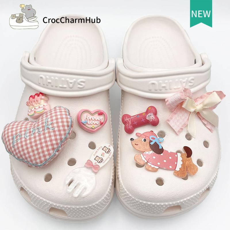 Product Introduction of Jibbits Fashion Clog Jibbitx charm Creative Cute Cartoon Colorful Pattern DIY Shoes Buckle/ Shoes Charm/Clog Button 3