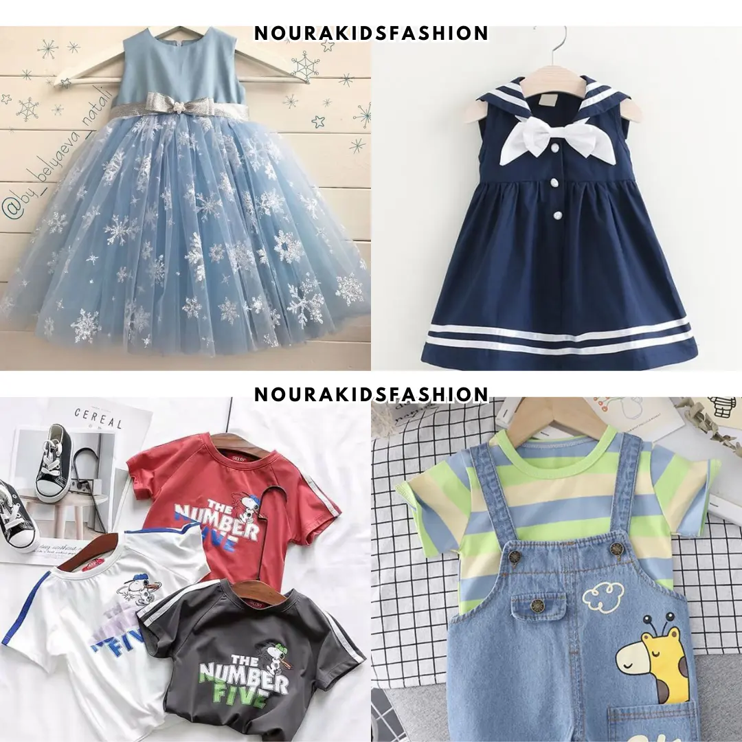 TOTAL CO Baju Anak Dress Bunga polos +Admin