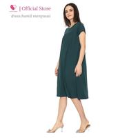 Gambar Home Dress Menyusui Pendek Bukaan Samping Kanan Kiri untuk Bumil Busui - Limed dari Baju Hamil Menyusui Happymomma Kota Tangerang Selatan 5 Tokopedia