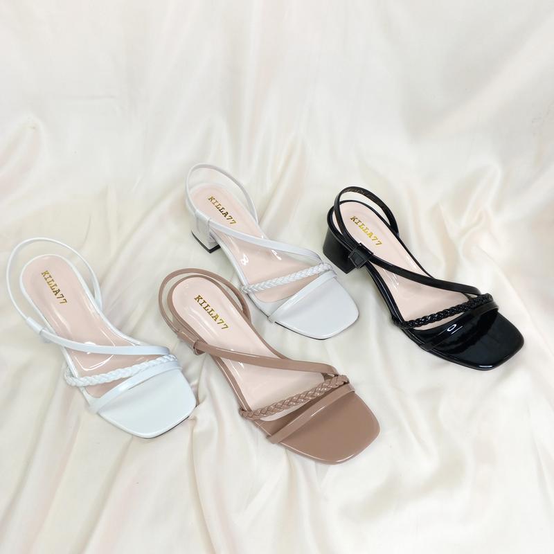 KILLA77 SANDAL WANITA HEELS 5CM HAK TAHU PARTY TERBARU KEKINIAN 9